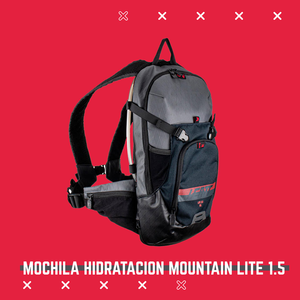 Mochila de Hidratacion MTB Mountain Lite 1.5 Gris
